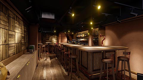 内観 店舗 建築パース CGパース 札幌 北海道 イラスト
