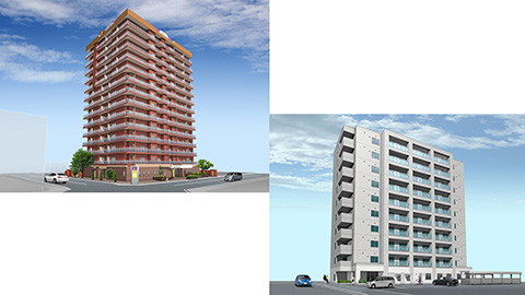 マンション外観パース　札幌